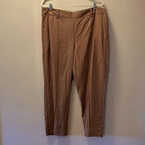 Vince Lightweight Tencil Ankle Pants in Coffee Color XL